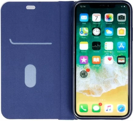 Mbështjellës flip HAVANA Premium për Samsung Galaxy S20 Plus G985, me magnet, me xhep karte, carbon blue