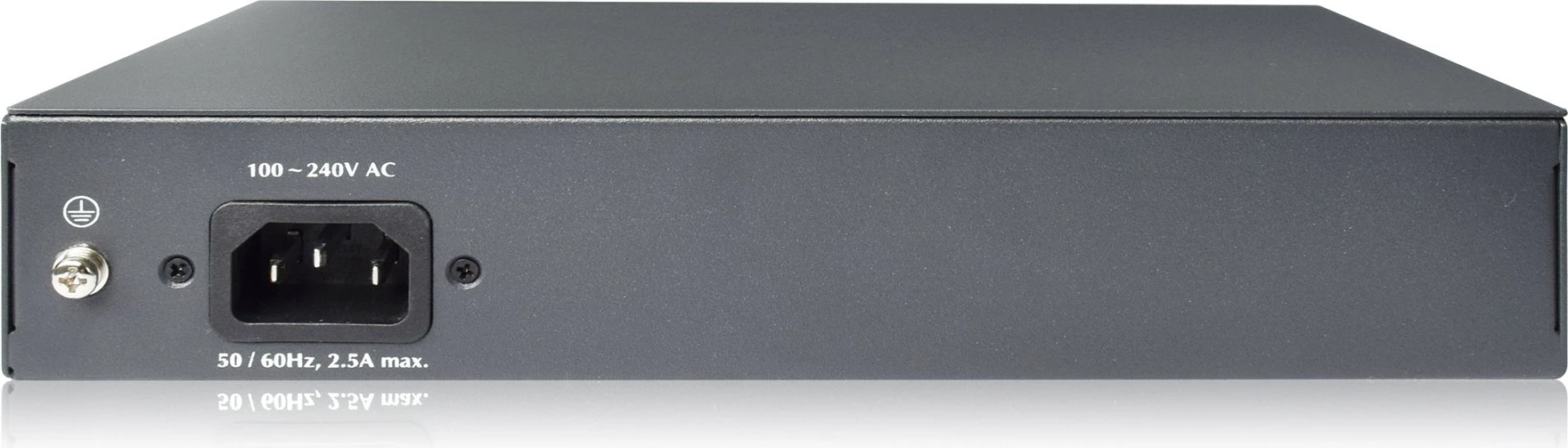 Switch Digitus 8-portë, Fast Ethernet 10/100, PoE 120W, gri