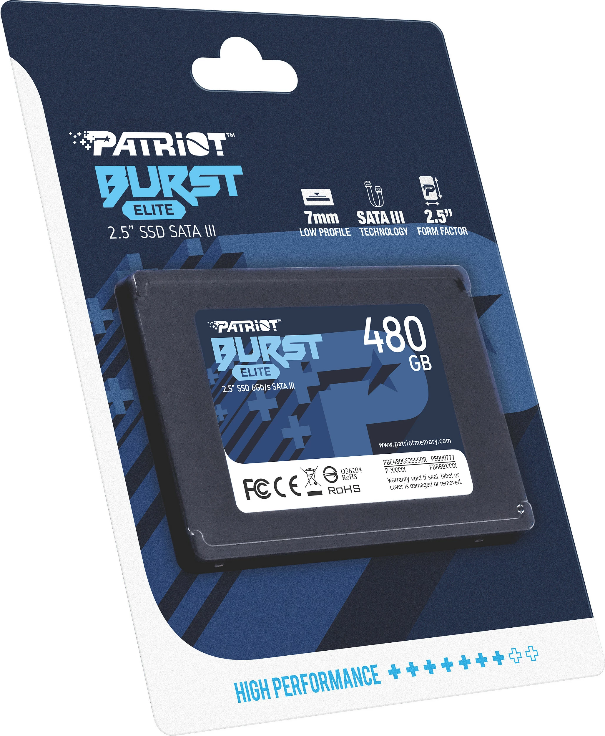 SSD Patriot Burst Elite 480GB, 2.5" SATA III
