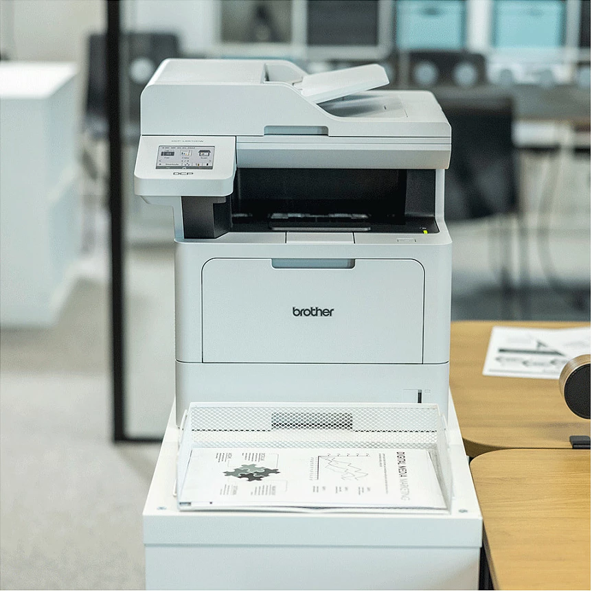 Printer multifunksional Brother MFC-L5715DN, laser monokrom, A4, 48 faqe/min, gri/bardhë