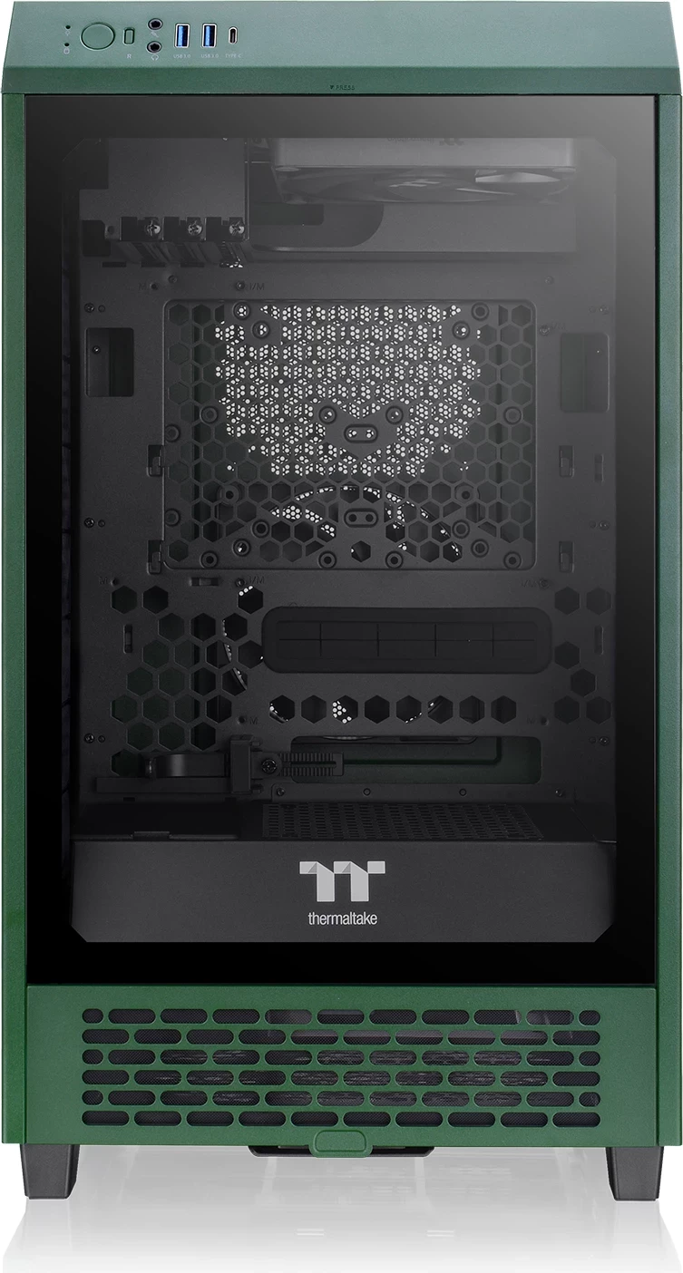 Kasë Thermaltake The Tower 200 TG mini tower, xham i temperuar, e gjelbër