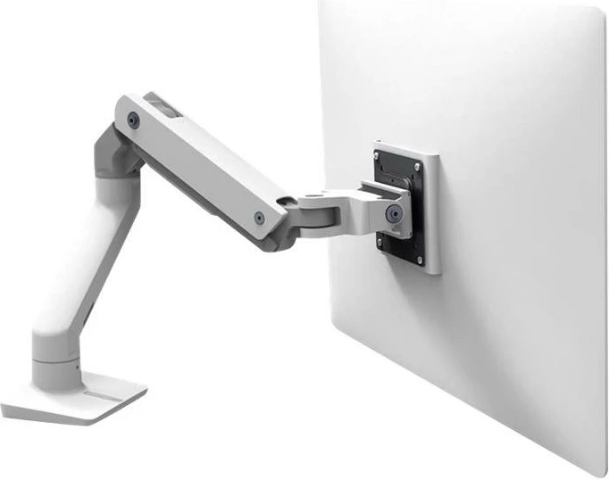 krah tavoline për monitor, Ergotron HX Desk Monitor Arm 45-475-216/45475216, deri 42" 19 kg, i rrotullueshëm me anje dhe rregullim lartësie, i bardhë, set montimi