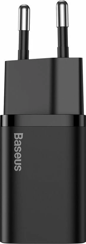 Karikues rrjeti Baseus Super Si TZCCSUP-L01 25W USB-C PD me kabllo USB-C në USB-C 1m, i zi