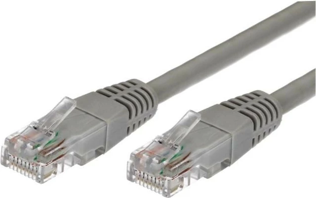 Kabllo rrjeti Patchcord Cat 6 TB, 1m, RJ45 mashkull-mashkull, set 10 copë, Gri