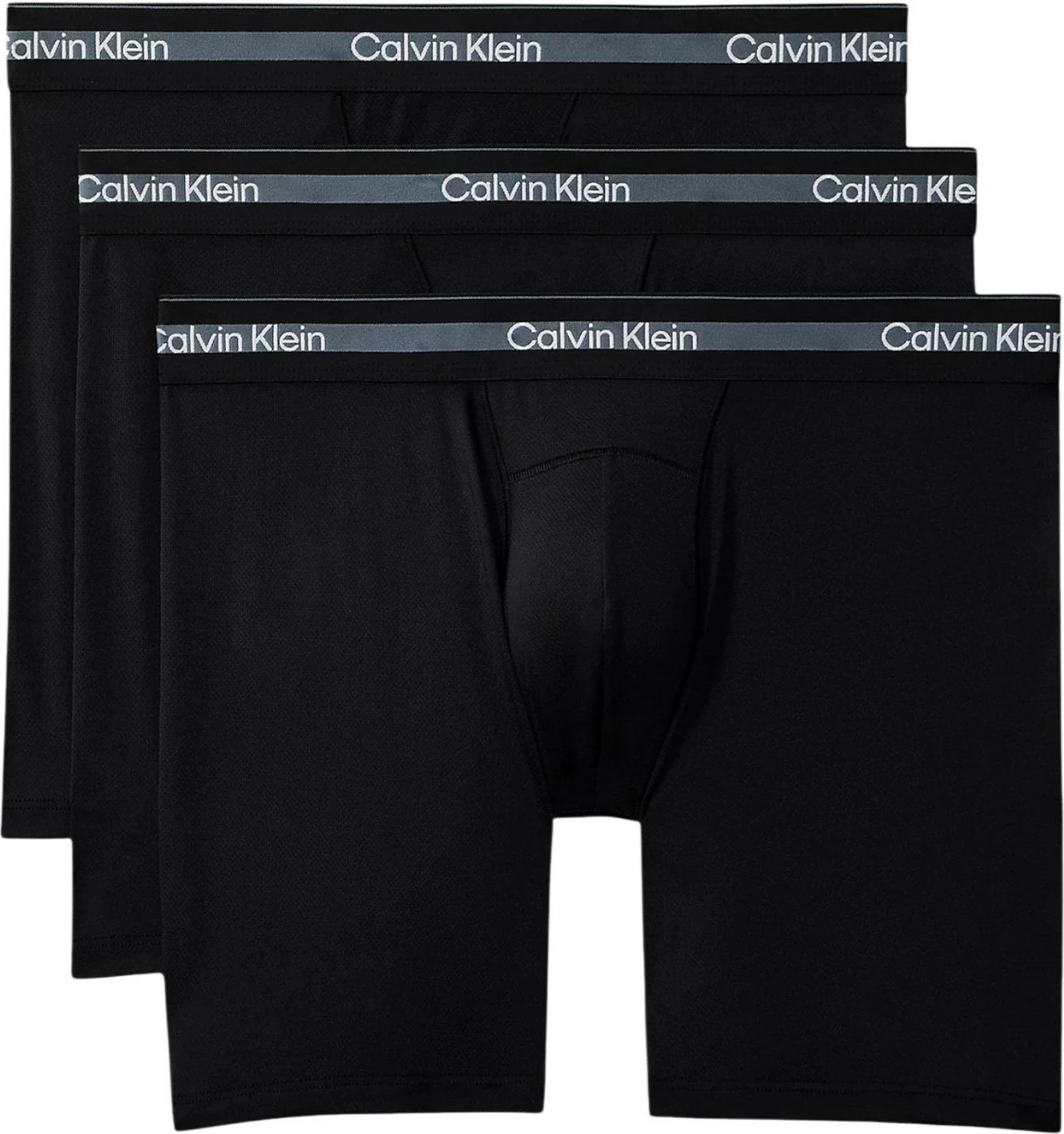 Të brendshme për meshkuj Calvin Klein Underwear Boxer Brief Long 3PK LV00NB4538, të zeza