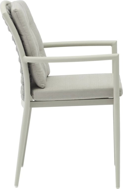 Tavolinë me karrige Nares-Moritz A, 7 copë,, alumin dhe dru, ngjyrë natyrale, 180x90x72.5cm