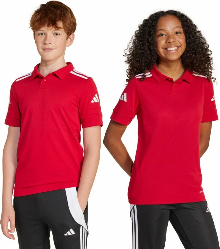 Maicë polo për fëmijë adidas, e kuqe [Madhësia: 152 cm]