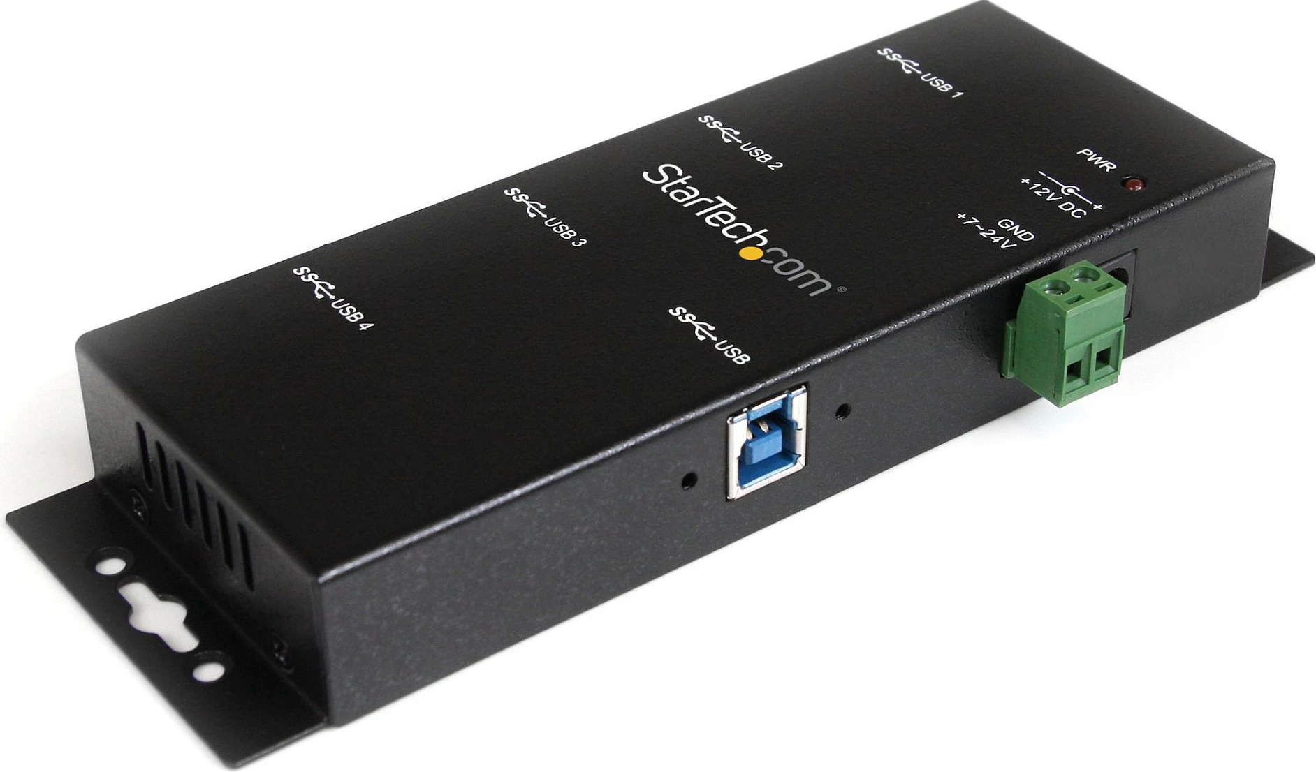 USB Hub industrial StarTech ST4300USBM, 4-port, USB 3.2 Gen 1, 5Gbps, metal, montim mur/desk, i zi