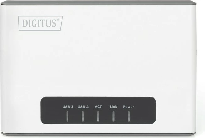 Server rrjeti wireless Digitus DN-13024, 2 porta USB 2.0, 300 Mbps, Gri/Bardhë