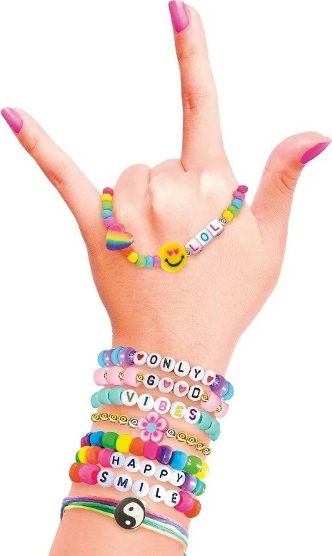 Set kreativ byzylykë miqësie, Epee Project Glam EP60469, 300+ aksesorë, për vajza 6+, shumëngjyrësh