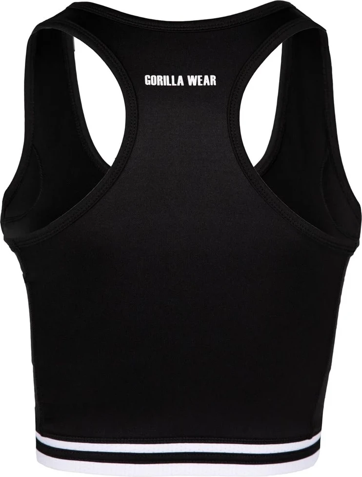 Mesa Zip Front Crop Top - Black [Madhësia: XS]