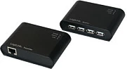 USB extender LogiLink USB 2.0 Cat5 50 m me hub 4-port, i zi