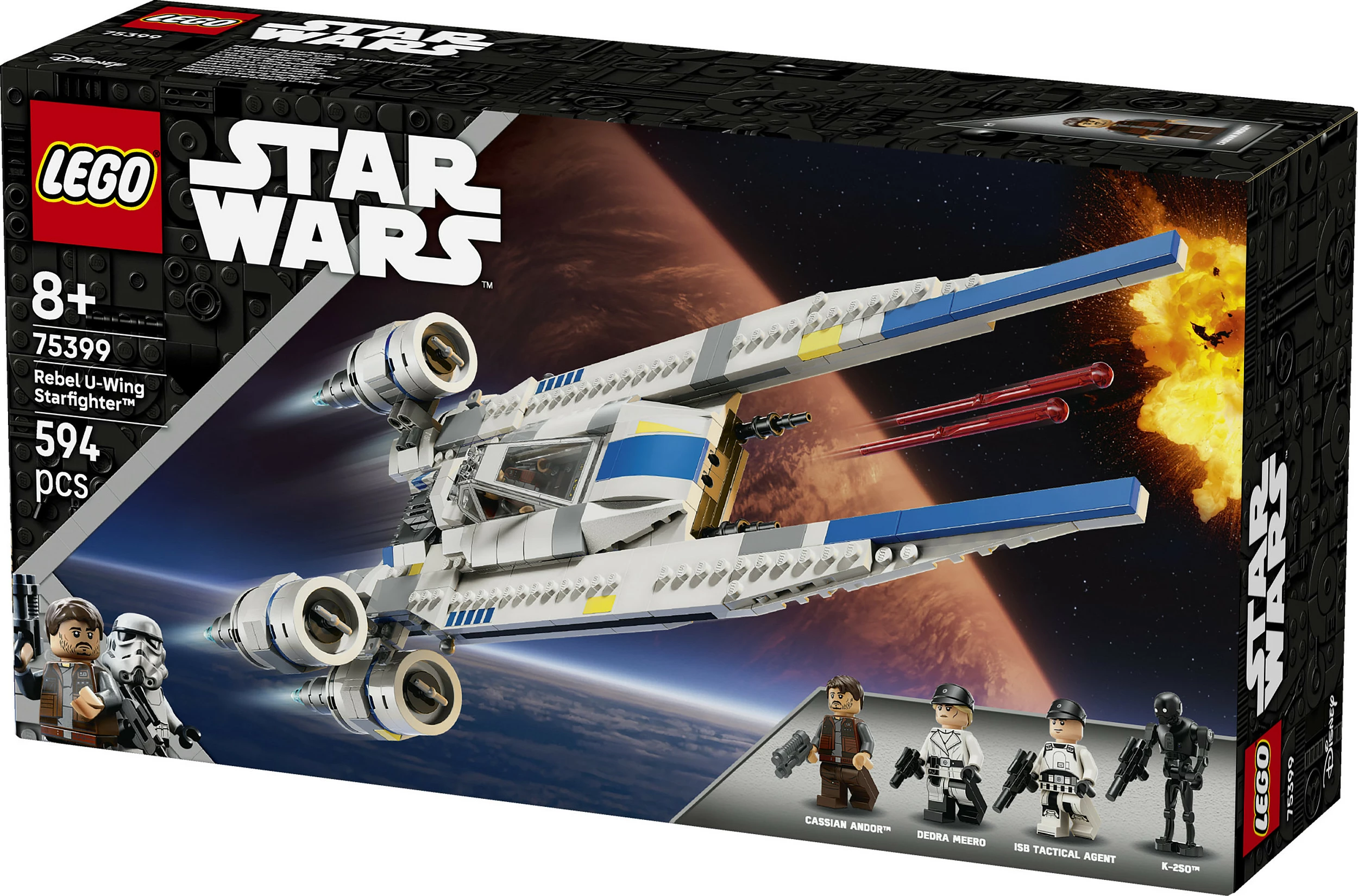 Set ndërtimi LEGO Star Wars Rebel U-Wing Starfighter 75399, 594 pjesë, shumëngjyrësh