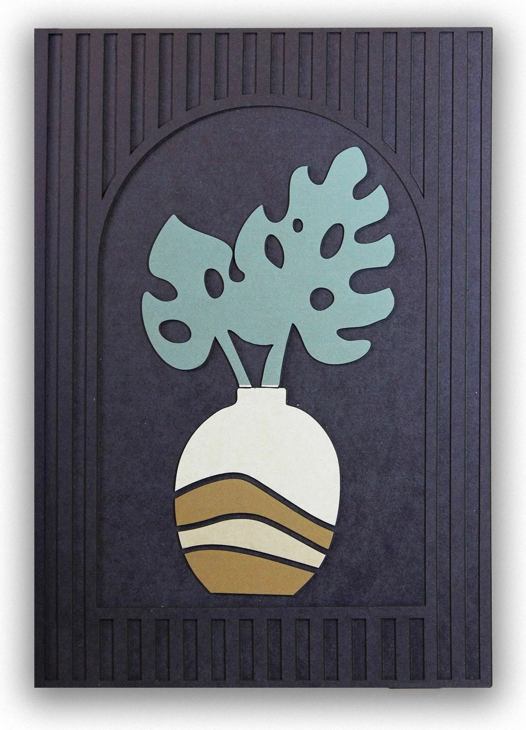 Pikturë dekorative, shumëngjyrëshe, Wallity, Ersy3Dpot2-2030, 20x30x2cm
