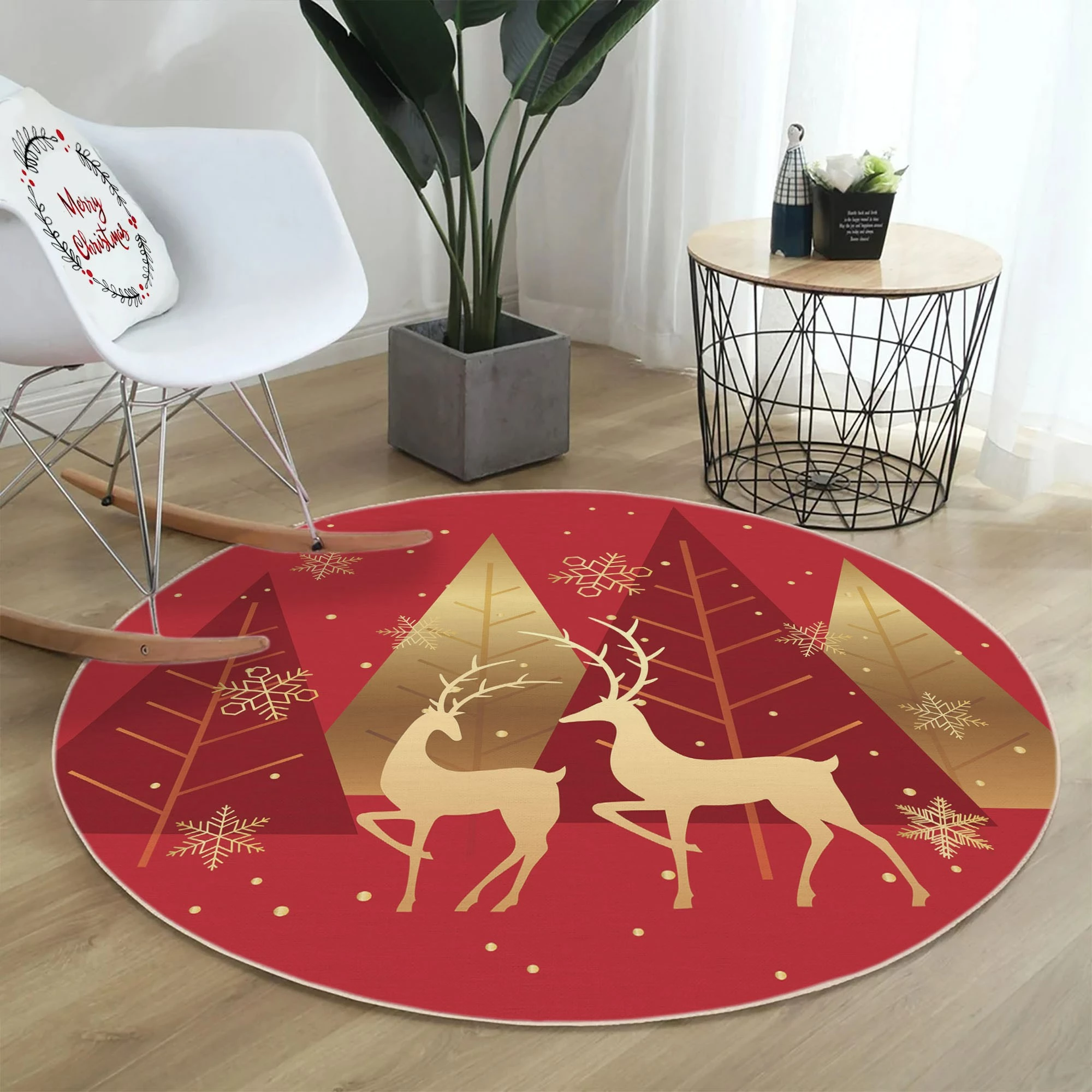 Qilim i rrumbullakët, i kuq e ari, Conceptum Hypnose, 90cm