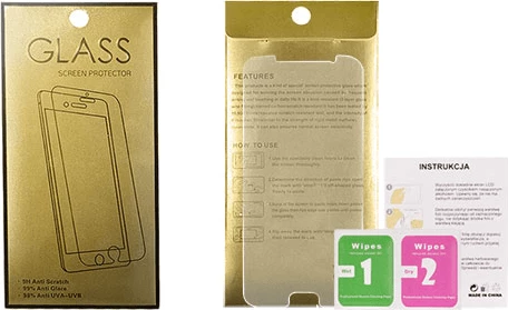 Xham i kalitur mbrojtës Gold për Samsung Galaxy J7 (2017) J730, 9H, set me peceta pastrimi, transparent