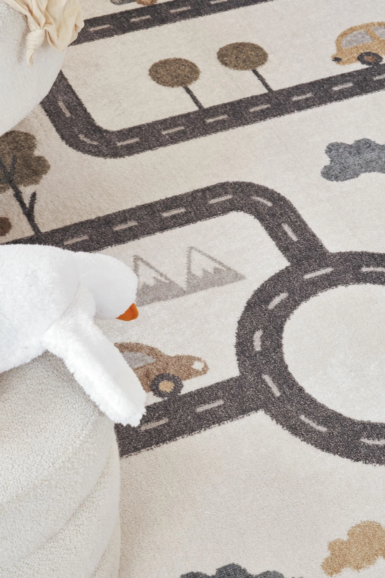 Qilim për fëmijë, ngjyrë krem dhe gri, 200x290cm, Conceptum Hypnose