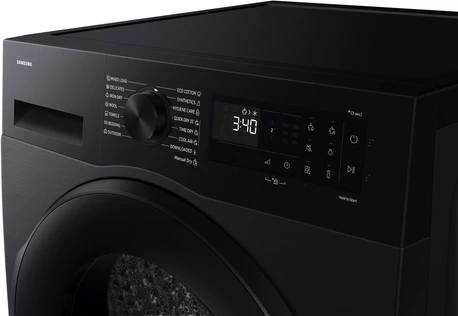 Tharëse rrobash Samsung DV90DG52A0ABLE 9 kg me pompë nxehtësie, e zezë