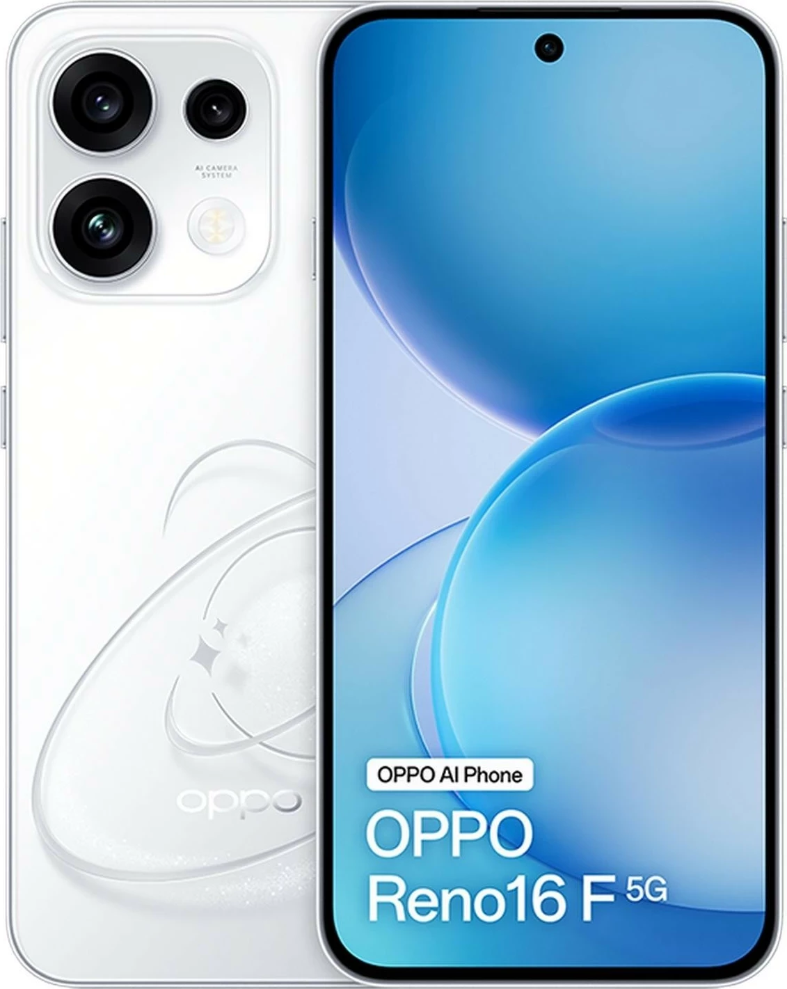 Celular OPPO Reno16 F 5G, 8/256GB, i bardhë