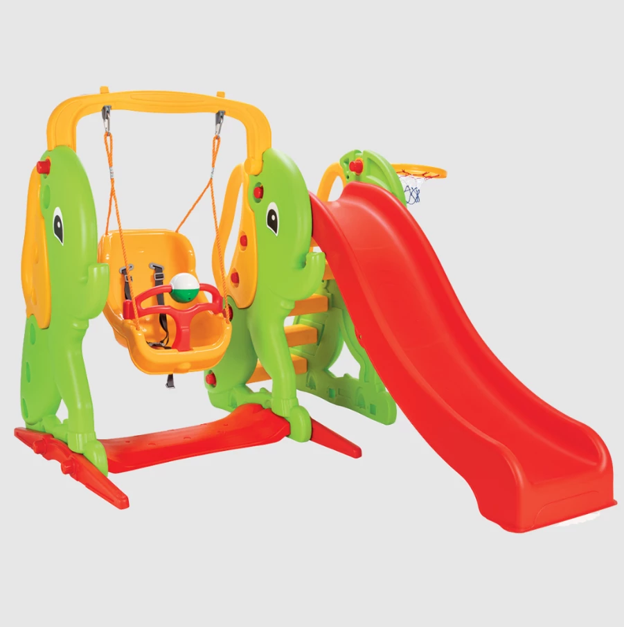 Rrëshqitës për fëmijë Pilsan Elephant Swing and Slide Set