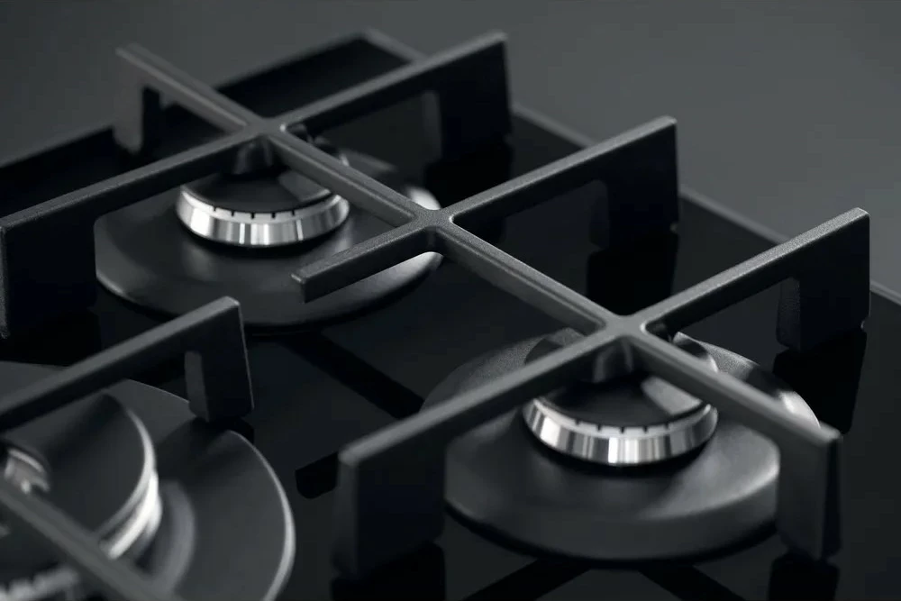 Sobë gazi me xham Whirlpool AKWL728NB, 5 zona, e zezë