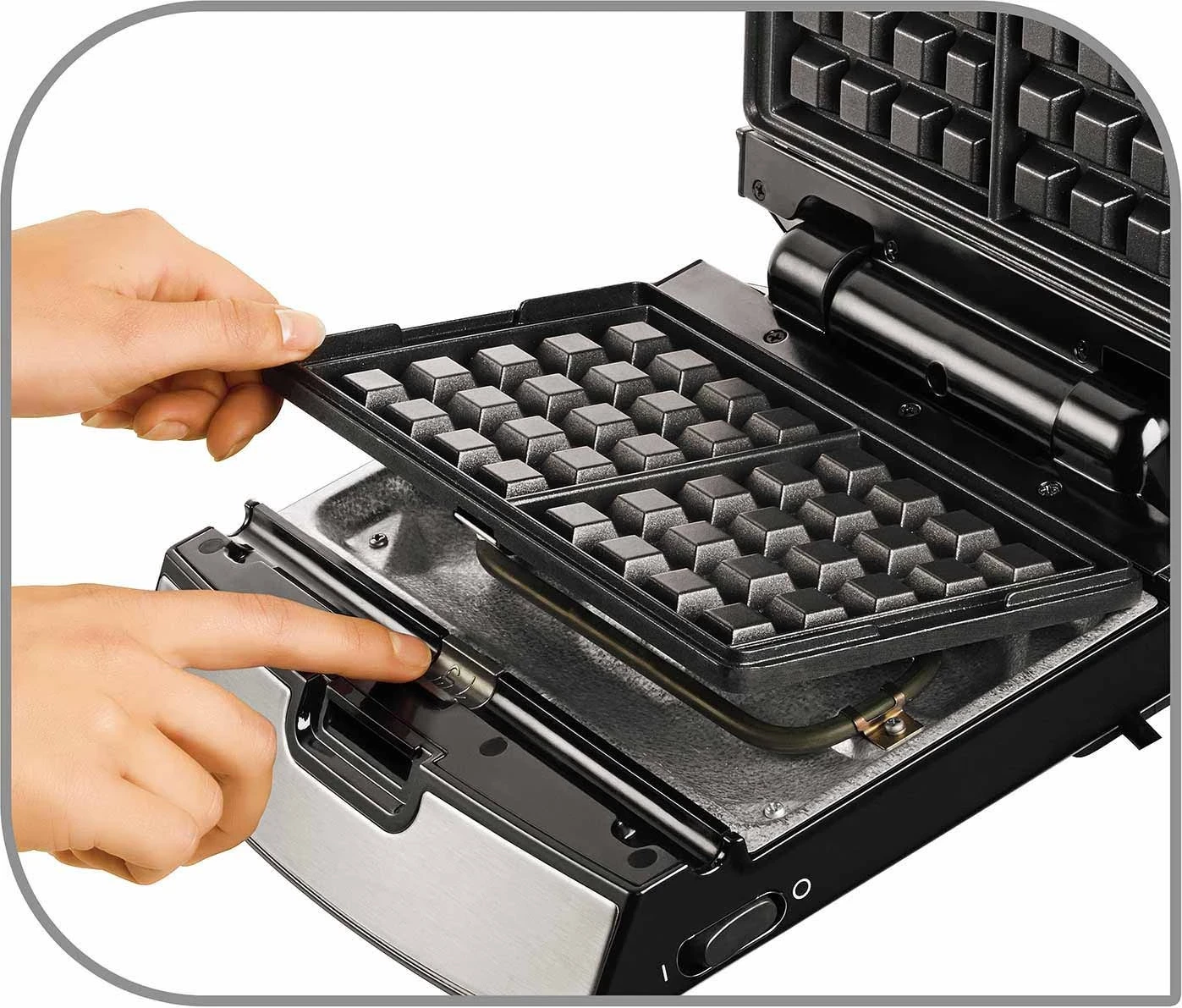 Aparat për Vafle dhe Sandviçe Tefal SW852D, me pllaka të ndërrueshme
