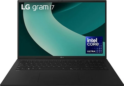 Laptop LG gram 17 17Z90TL-G.AU78G, 17", Core Ultra 7 256V, 16GB RAM, 1TB SSD, Windows 11, Obsidian Black