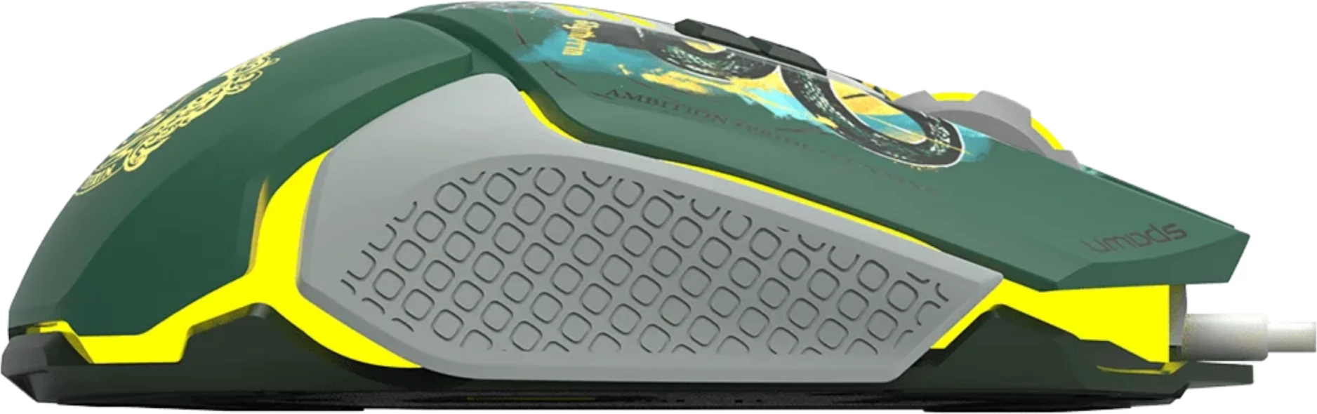Maus gaming Spawn Harry Potter Slytherin, RGB, 12800 DPI, me kabllo USB-A, i gjelbër