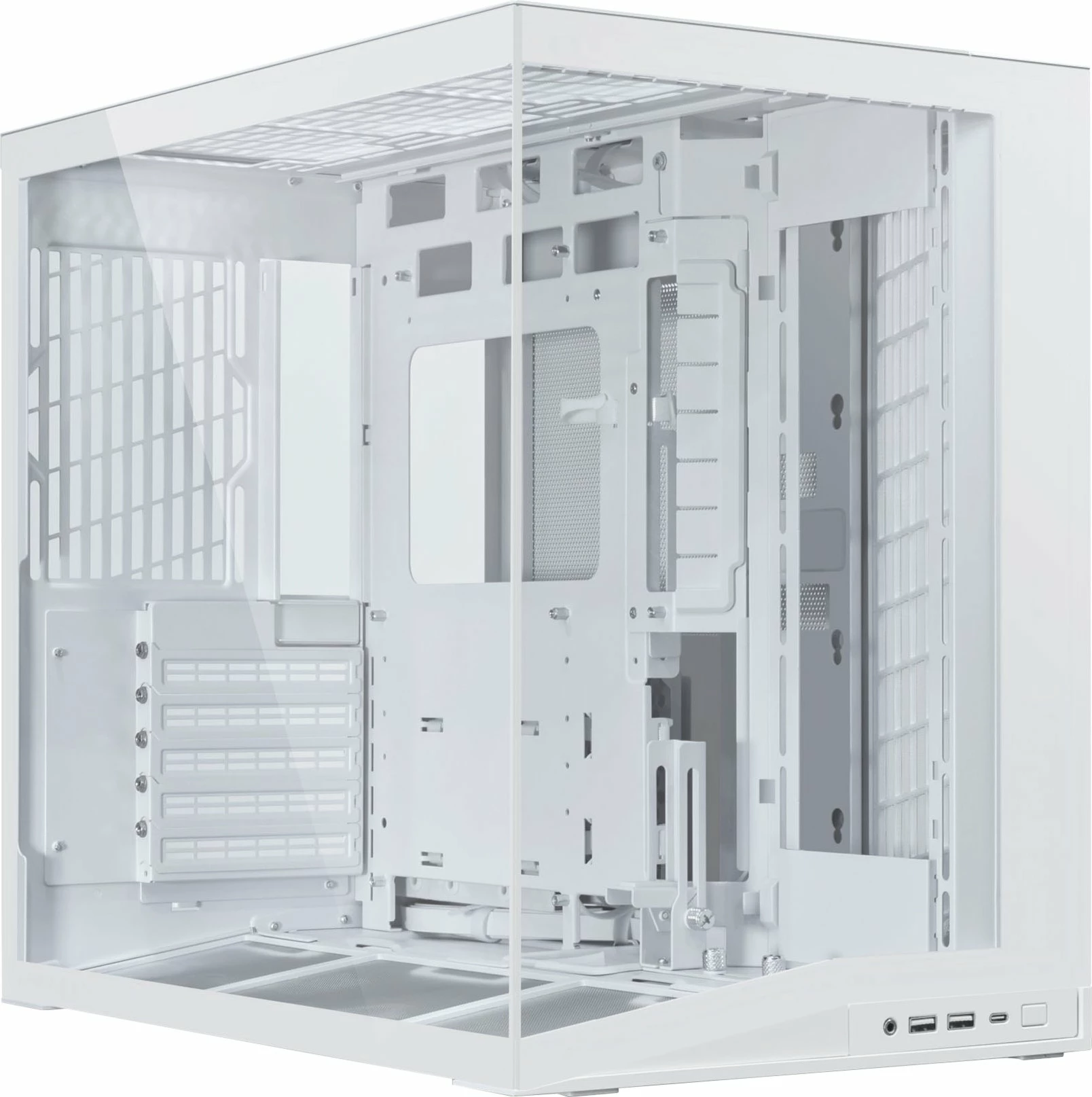 Kasë Lian Li O11 Dynamic Mini V2 Flow O11DMIV2W, Mini Tower ATX/mATX/Mini-ITX, xham i temperuar, e bardhë
