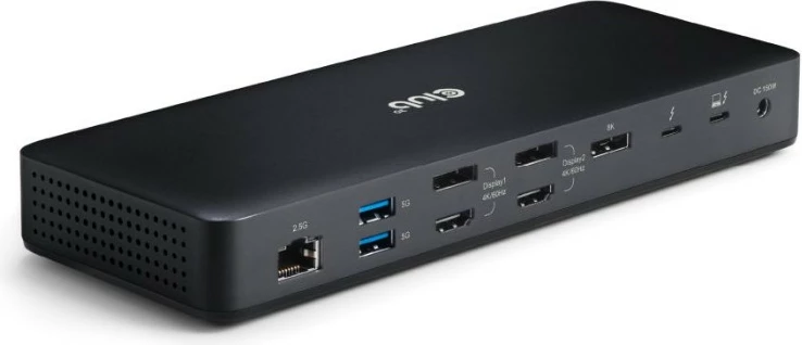 Docking station Club3D Thunderbolt4 16-in-1, 4 porta Thunderbolt, 3x DisplayPort, 2x HDMI, 1TB LAN, 3x USB-A, 1x USB-C, e zezë