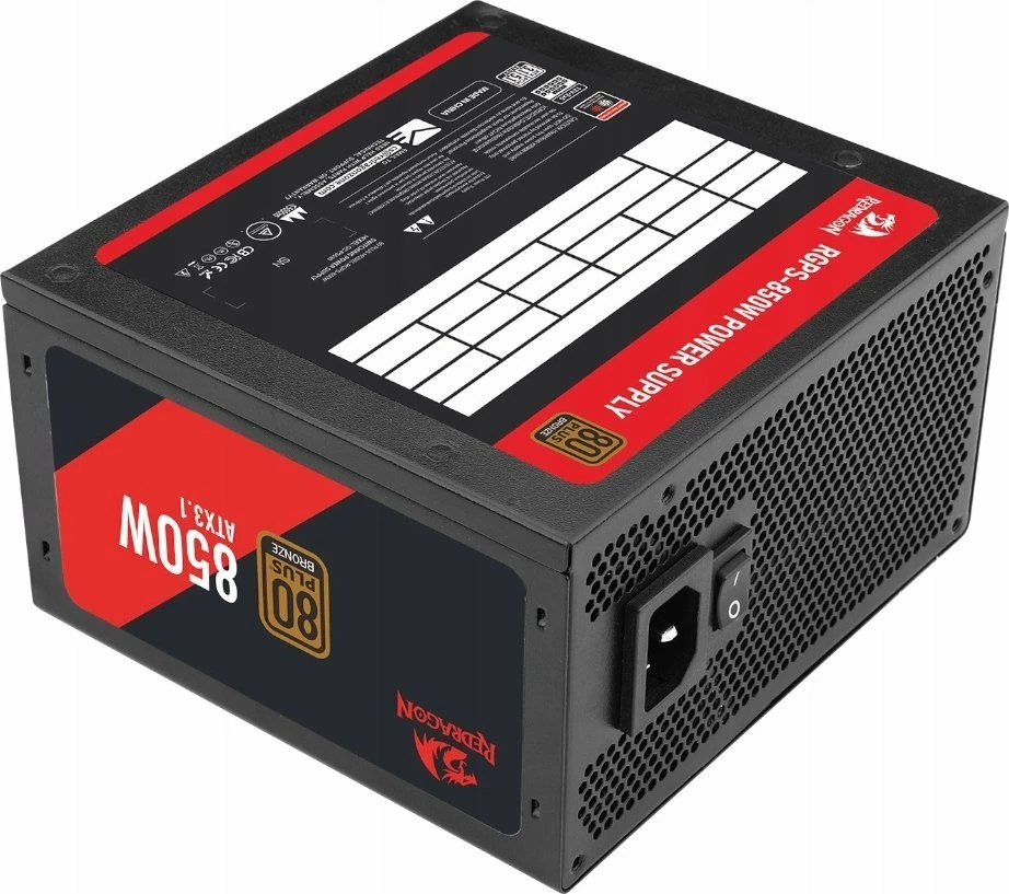 Furnizues energjie Redragon GC-PS030 850W ATX 3.1 80 Plus Bronze, i zi