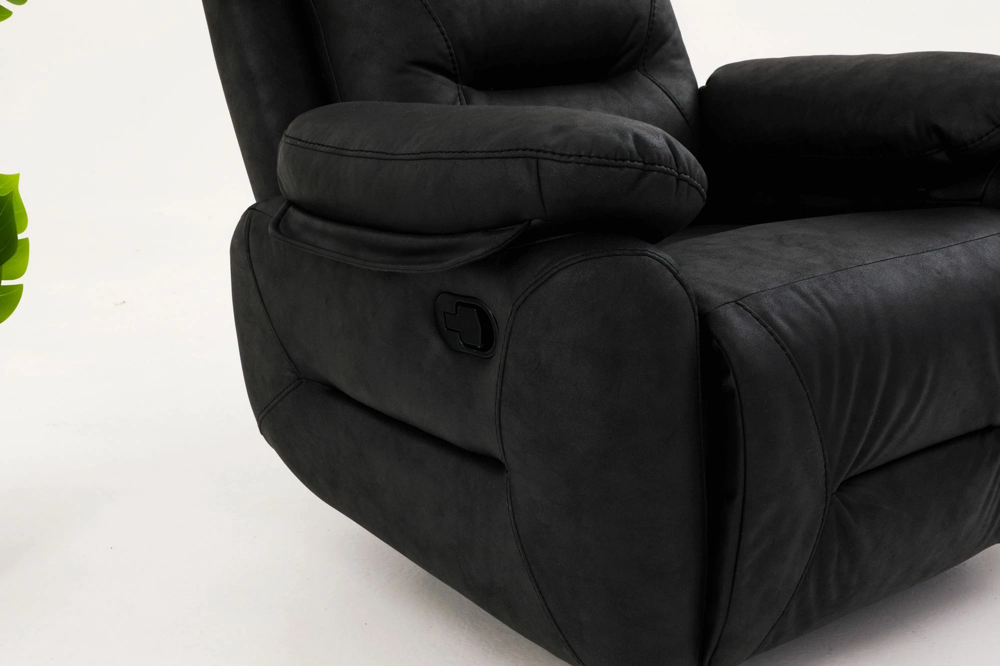 Karrige relaksuese Comfort, ngjyrë e zezë, Atelier del Sofa, manuale