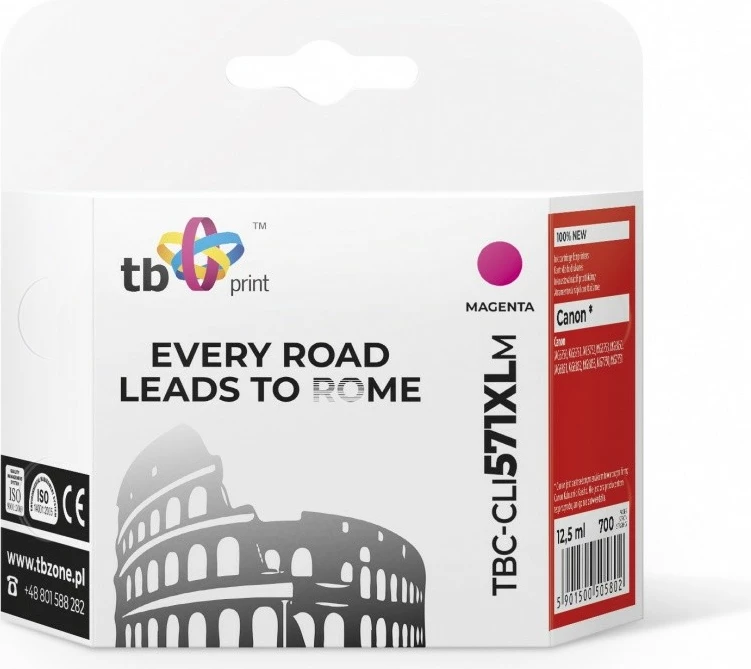 Toner TB Print TBC-CLI571XLM për Canon, Magenta