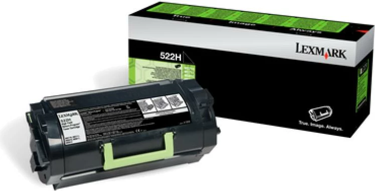 Toner Lexmark 522H kapacitet i lartë 24,000 faqe, e zezë
