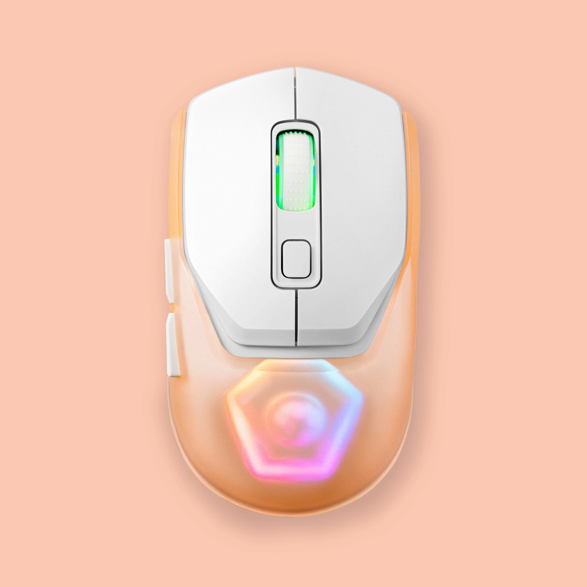 Maus gaming Marvo Fit Pro G1, wireless, RGB, 19000 DPI, i bardhë
