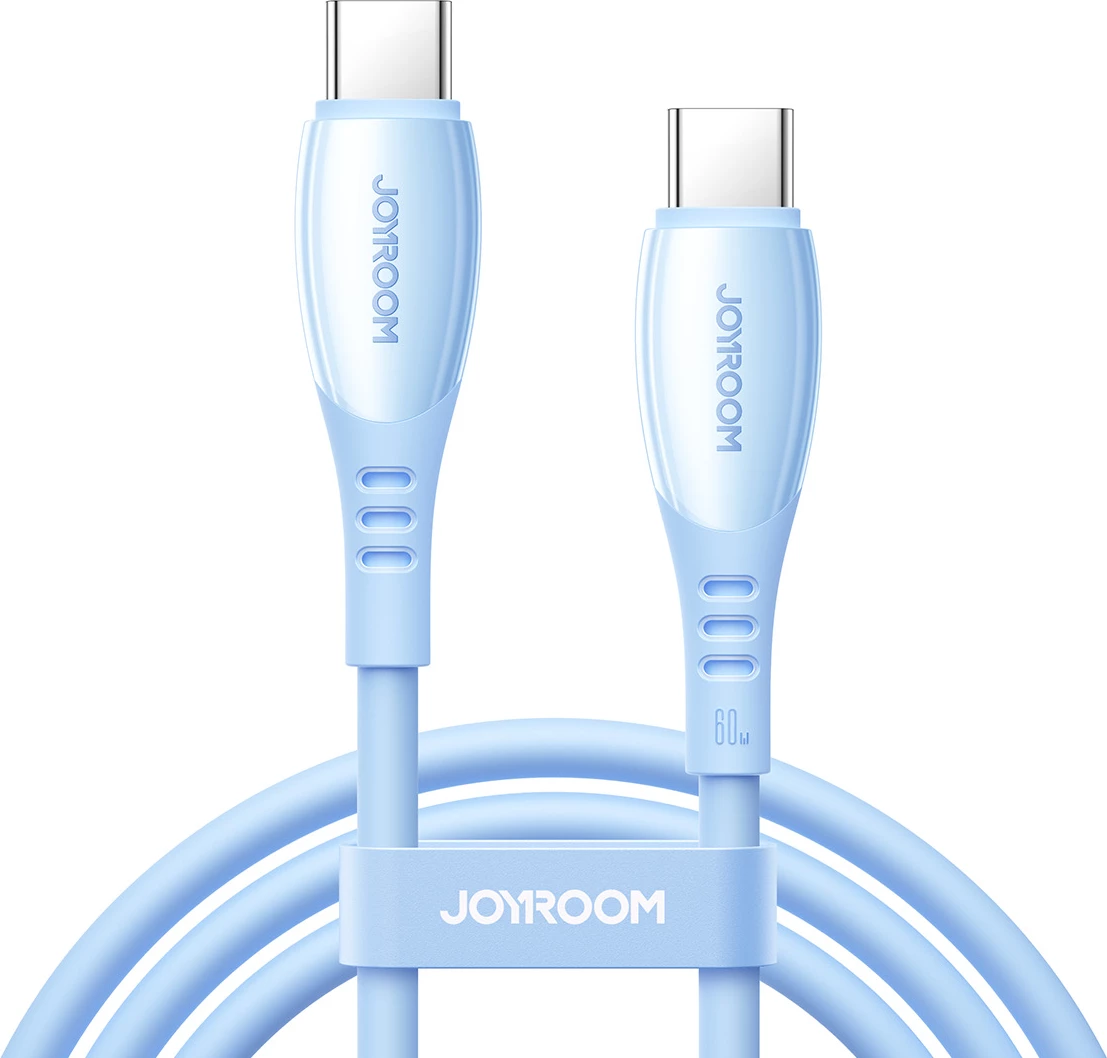 Kabllo USB-C në USB-C Joyroom S-A59 Vibrant Series 60W 1.2 m, blu