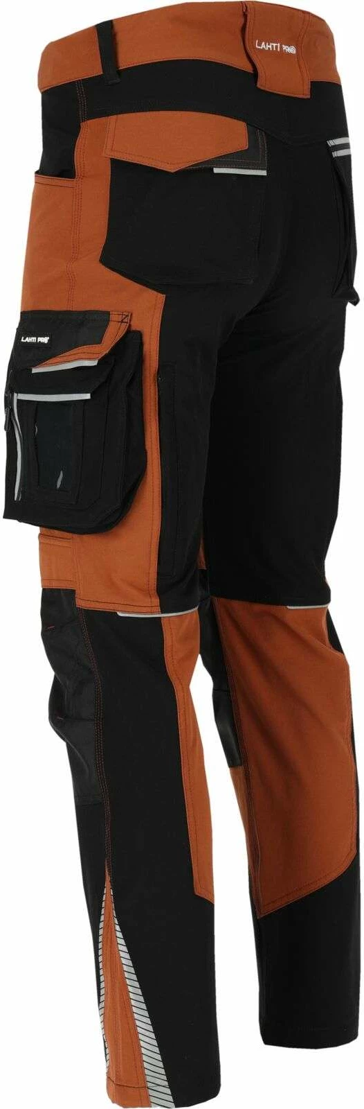 Pantallona pune LAHTI PRO Stretch Line L4054505 2XL 4-way stretch, Cordura, 10 xhepa, kafe-zi