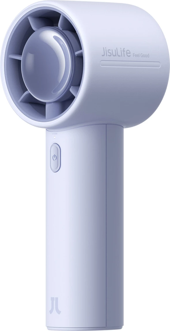 Ventilator dore Jisulife Handheld Fan 10, bateri 4000mAh, USB-C, blu, set me kabllo USB-C dhe litar 5