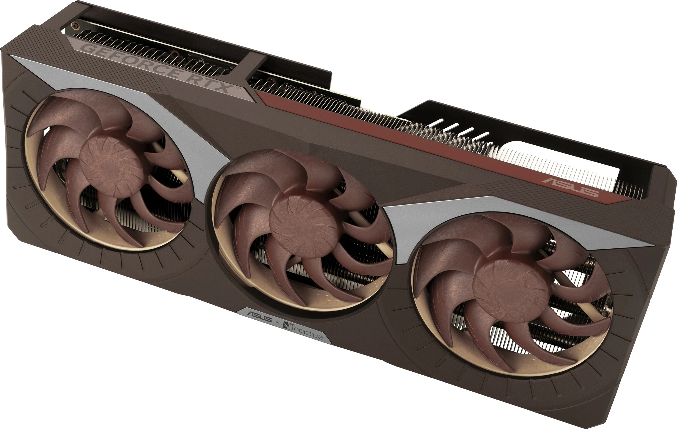 Kartelë grafike ASUS RTX 5080 Noctua OC Edition 16GB GDDR7, 3 ventilatorë, kafe