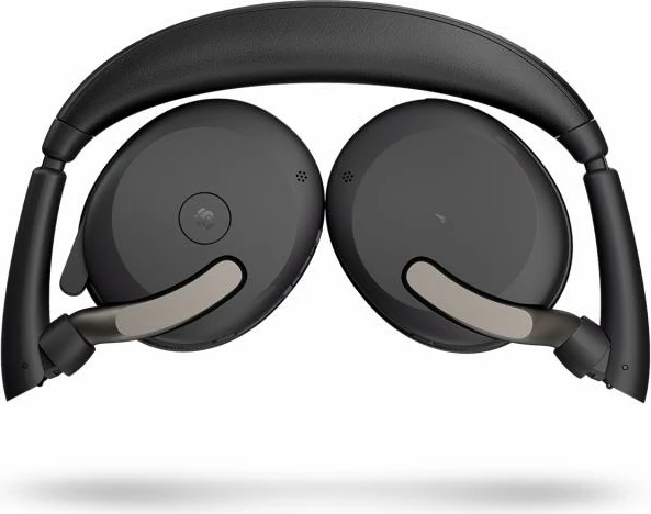 Kufje me mikrofon Jabra Evolve2 65 Flex MS Stereo, pa tela, ANC hibride, rreze 30 m, të palosshme, e zezë (26699-999-989/26699999989)