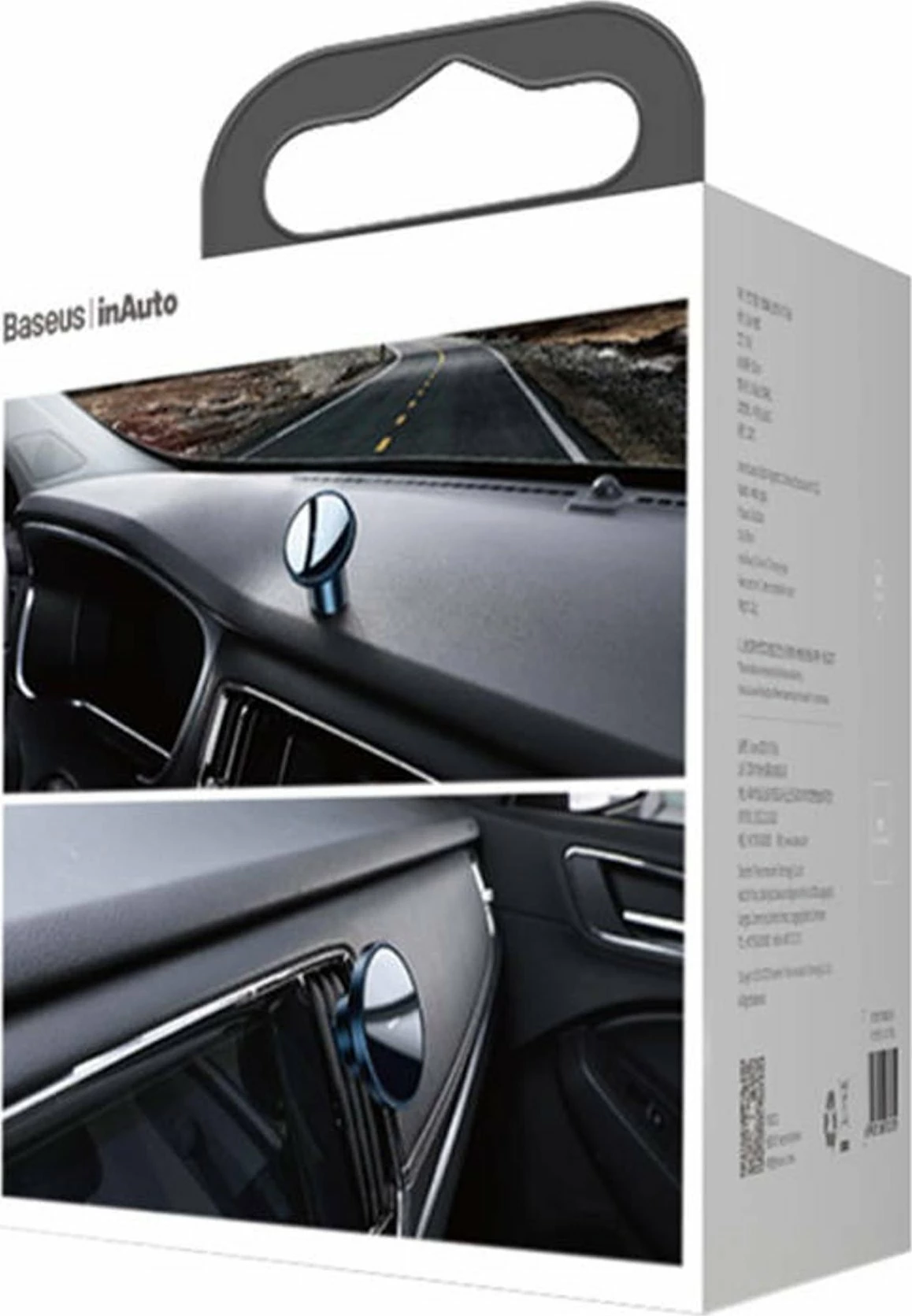 Mbajtës magnetik për celular Baseus NeoGravity, montim në grilë ventilimi/dashbord, i zi