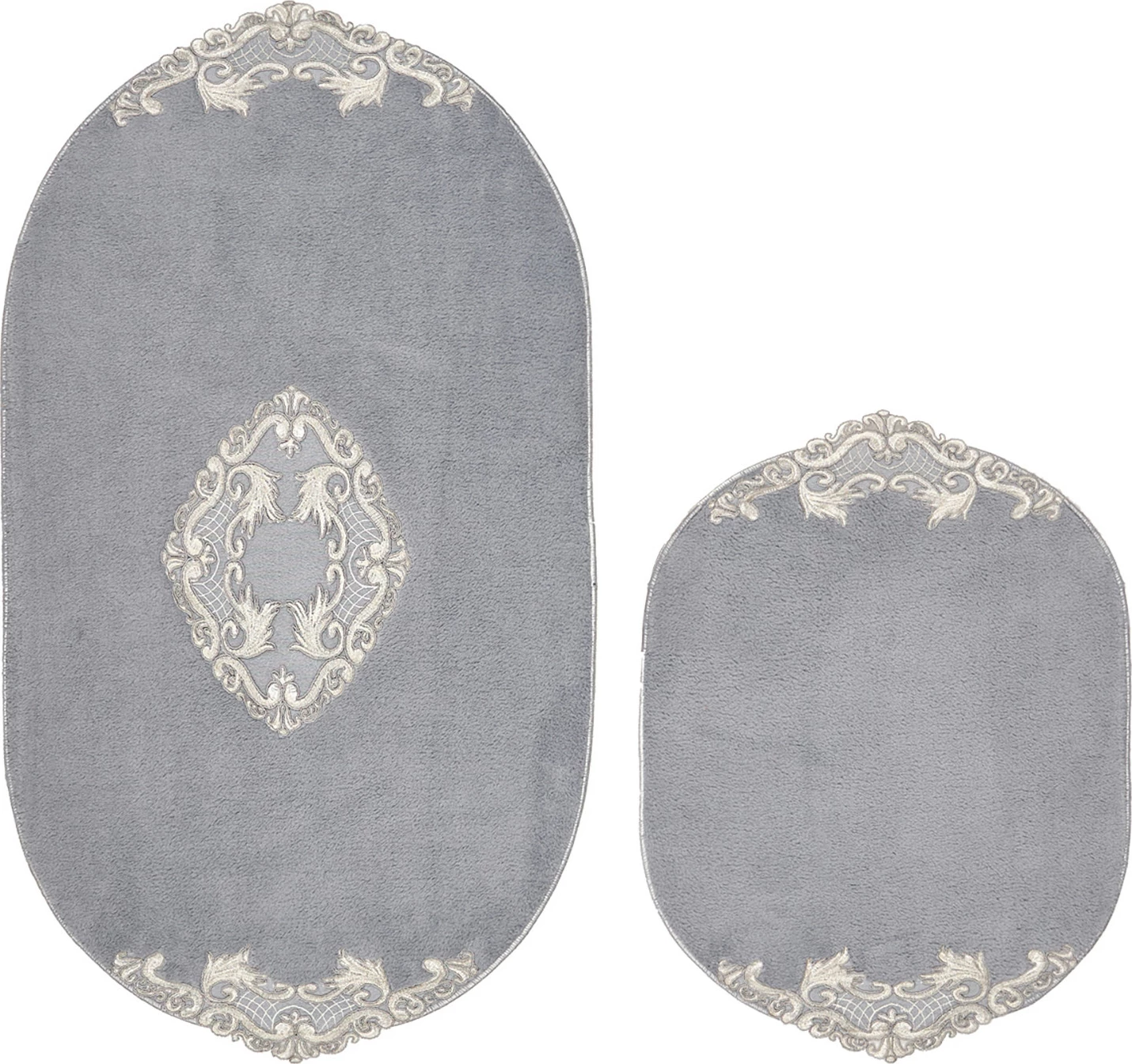 Set tapetash për banjo, 2 copë, ngjyrë gri, Mijölnir, Cot-Klzt5-25