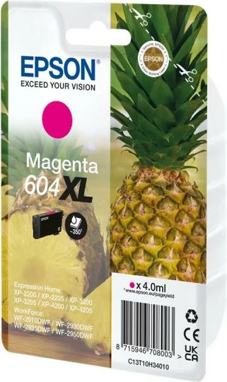 Fishek boje, Epson, 604 XL (C13T10H34010), 4.0 ml, magenta