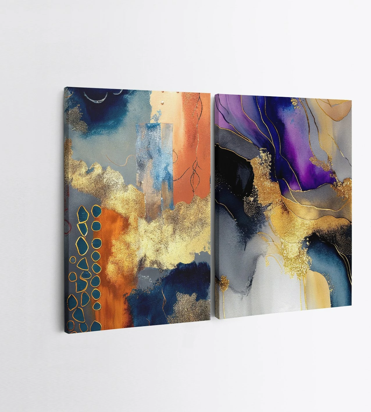 Pikturë dekorative në kanavacë (2 copë), Wallity, 2KNV4366, 50x70cm