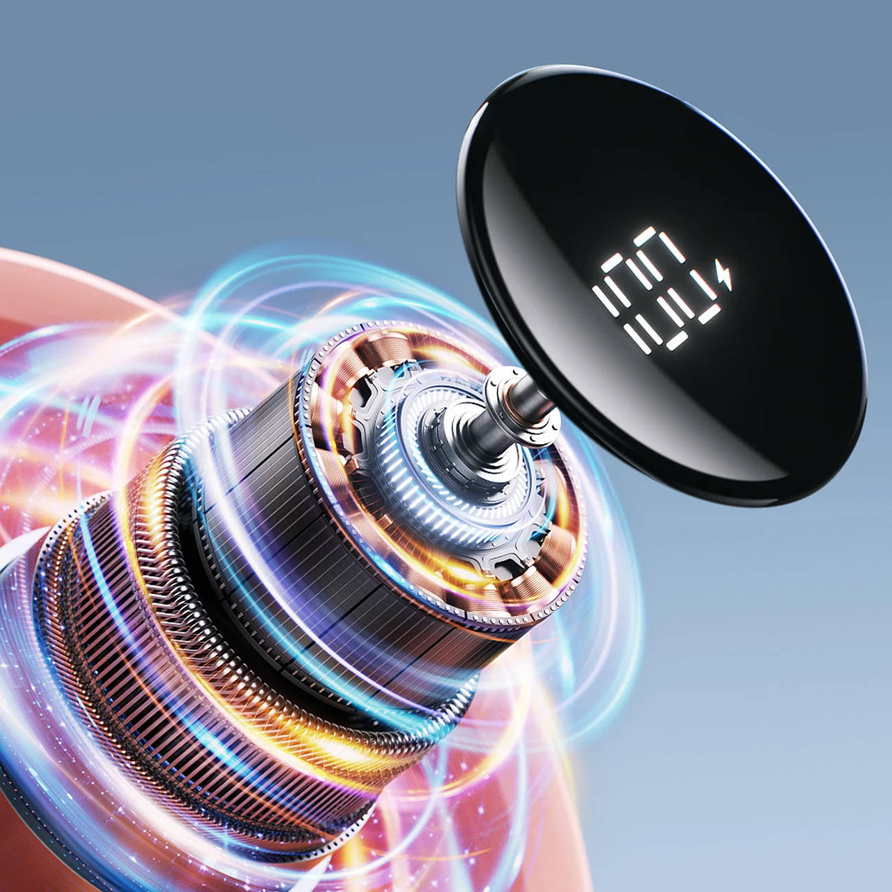 Ventilator dore Jisulife Life4, 5000mAh, USB-C, Rozë