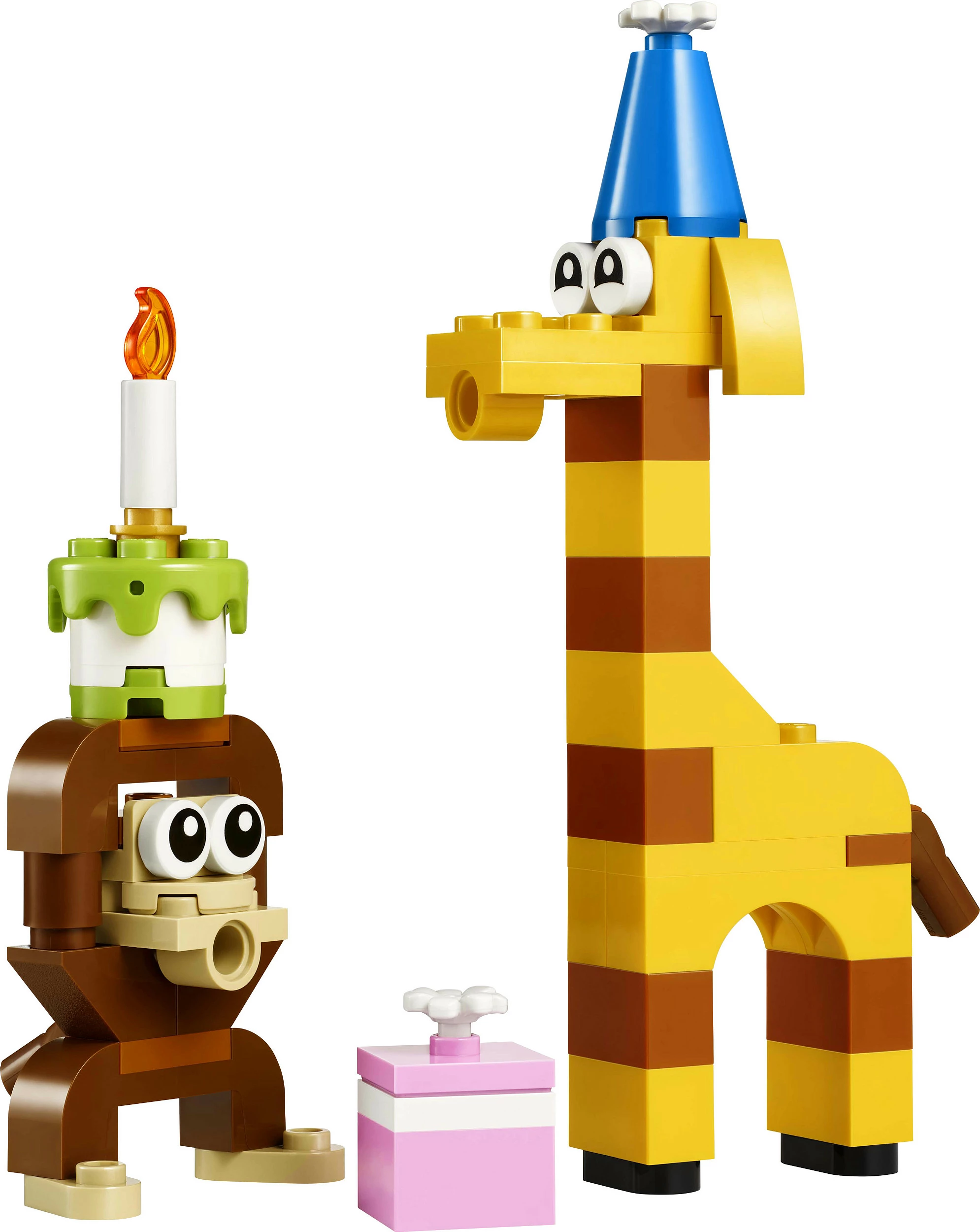 Set ndërtimi LEGO Creator Birthday Party Animals 30689, 60 copë, shumëngjyrësh