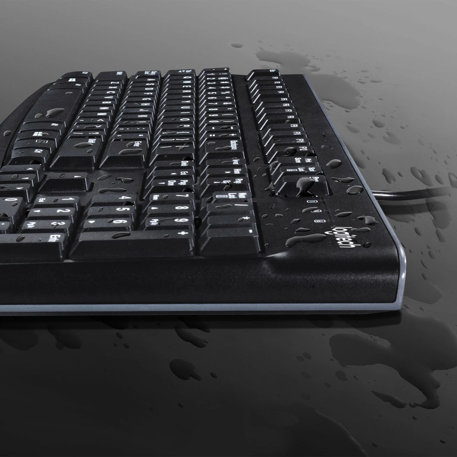 Tastierë Logitech K120, me kabllo, USB, QWERTZ, e zezë