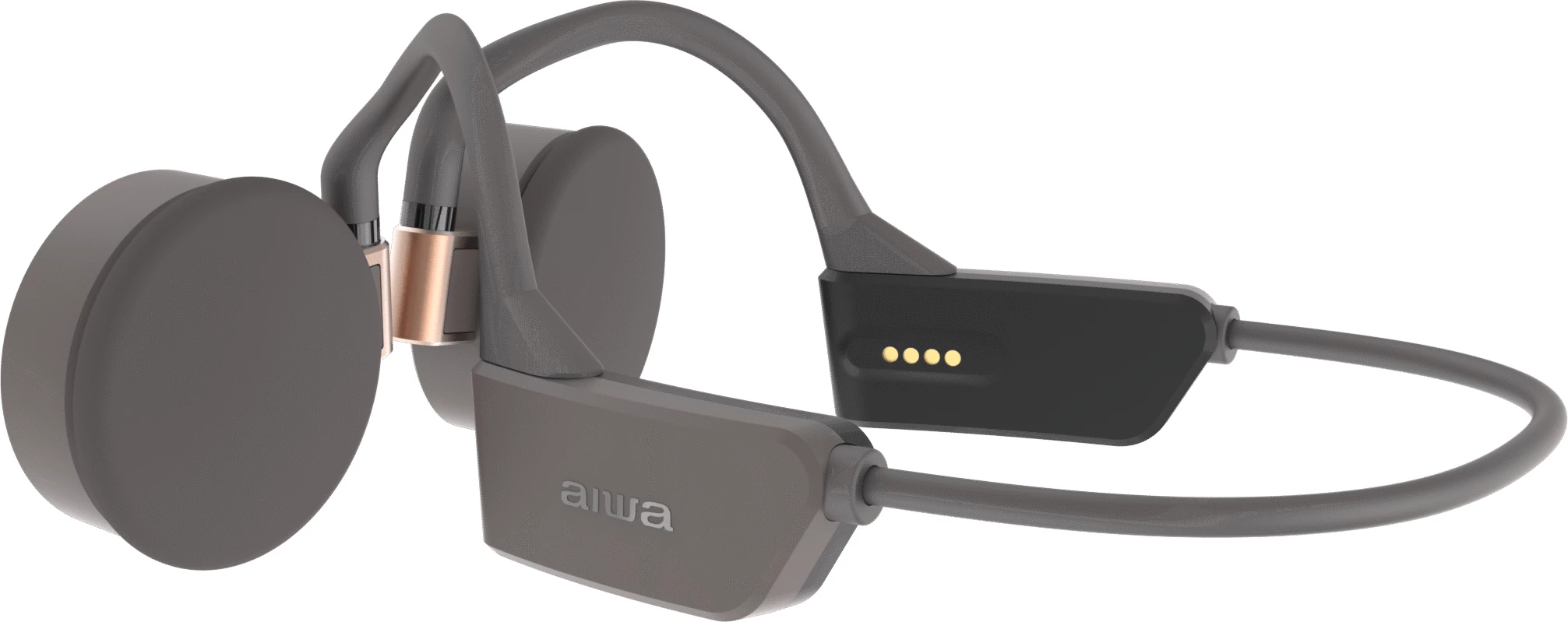 Kufje wireless Aiwa HPB-SW20 Bluetooth 5.3, 12 orë bateri, gri e errët