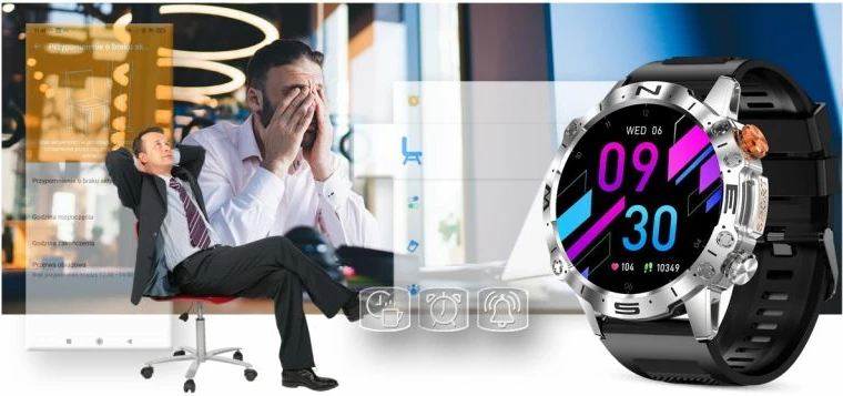 Smartwatch Gravity për të gjithë, e zezë