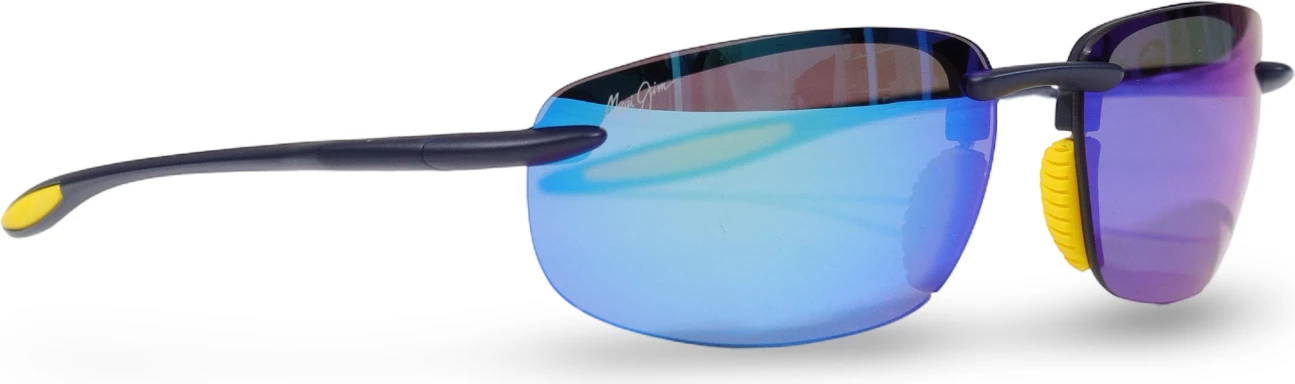 Syze dielli Maui Jim Hookipa Ultra B676-03B për meshkuj, blu-verdhë [Madhësia: 63]